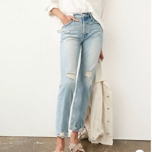 Mother The Tomcat Straight Leg Denim